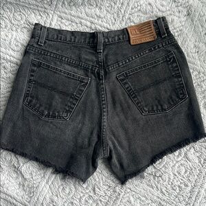 VTG 90S POLO JEANS COMPANY RALPH LAUREN black Denim relaxed mid-rise cut off 10
